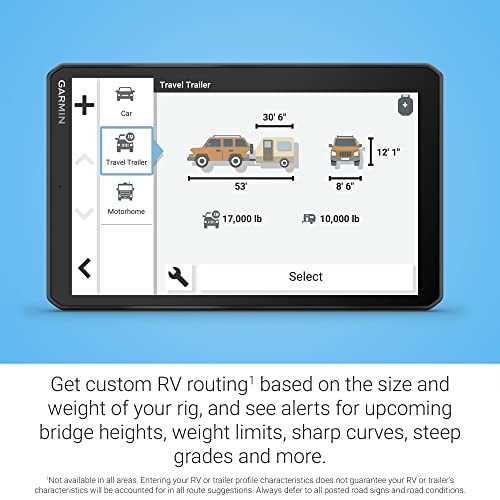 RV 895 8” GPS RV Navigator (8" without Dash Cam)