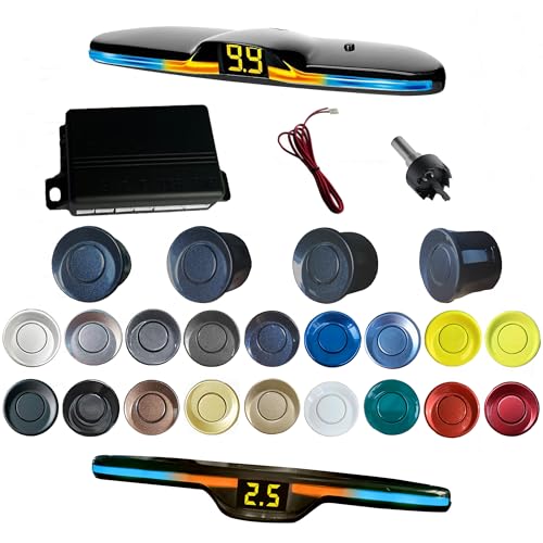 Parking Sensor kit New Feature Rear with Selectable Distance in Feet (Livid Grey)
