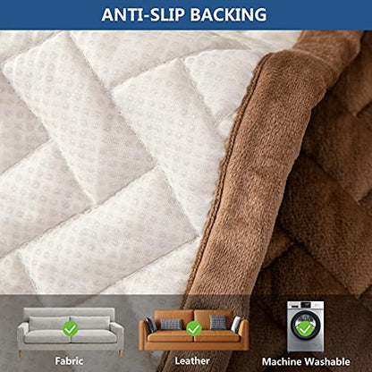 Couch Cover Sectional Couch Covers (36''x82''/Rectangular / Brown)