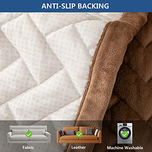 Couch Cover Sectional Couch Covers (43''x63''/Rectangular / Brown)