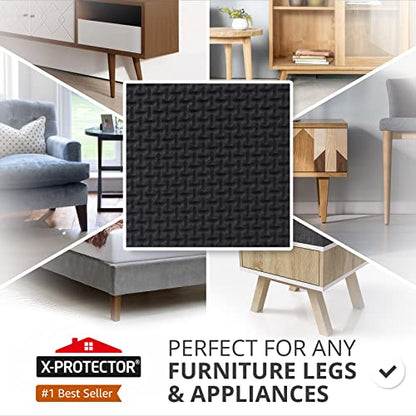 Non Slip Furniture Pads 8 pc 1 1 (8 Square 1.25")
