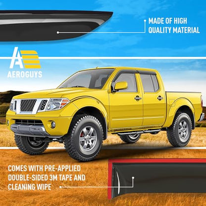 Extra Durable Window Deflectors Tape (For Nissan Frontier 05-21)