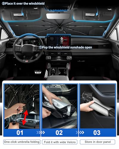 for 2026 Toyota RAV4 Car Windshield Sun Shade Umbrella for 2026 Toyota RAV4 (2026 RAV4)