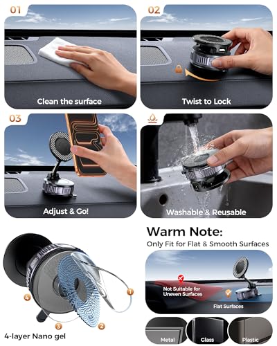 Car Phone Holder for MagSafe (Holder Gray)