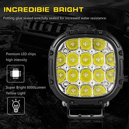 4 Inch Round Led Offroad Lights Pair 160W Driving Spot Light Pods
