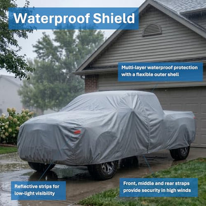 Truck Cover Waterproof All Weather. See Truck Size (Reflective / T0 - see Vehicle Size Chart)
