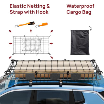250lbs Extendable Rooftop Cargo Carrier (84*39*5.5)