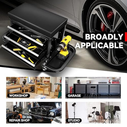 Mechanic Rolling Seat (Black)