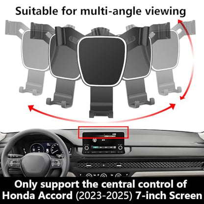 Car Phone Holder Center Console Organizer For Honda Accord 2023 2024 2025 2026【 Only For 7