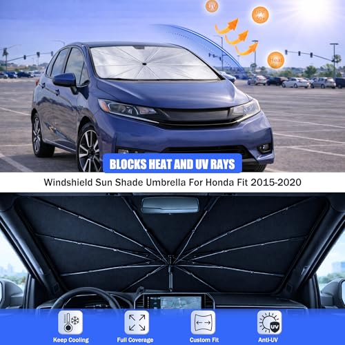 Car Windshield Sun Shade Umbrella for Honda Fit 2015 (For Honda Fit 2015-2020)