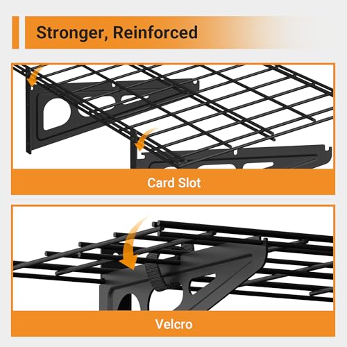 Garage Shelving (Black / 2 pack-1x4 ft)
