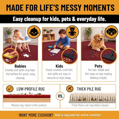 2x31 Extra Long Hallway Runner Rug (Solid Black)