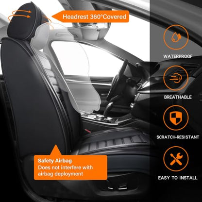 Car Seat Covers (Black 2/Full Set)