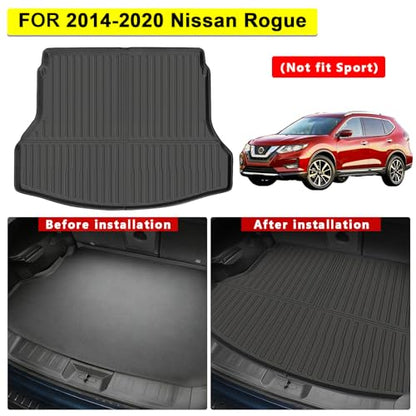 All Weather TPE Floor Mats & Cargo Liner Set for 2014 2015 2016 2017 2018 2019 2020 Nissan Rogue