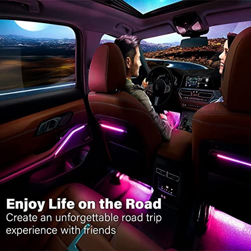 4PCS 48 LED Car Interior Lights (Multi-Color 48 Lights)