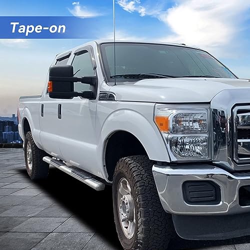 Window Visors Rain Guards for 1999 (1999-2016 F250-F550 supcrew)
