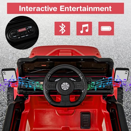 12V Kids Ride on Truck Car (Red)