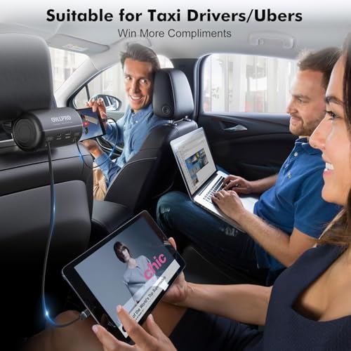 Multi Car Retractable Backseat 4 in 1 Car Charging Station Box Compatible with All Phones (39.3in Charging Station)