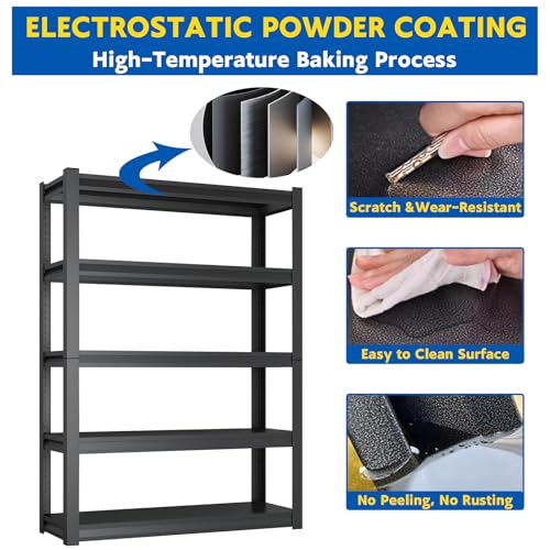 72''H Garage Shelving Heavy Duty (35.43'' W x 15.75'' D x 72'' H)