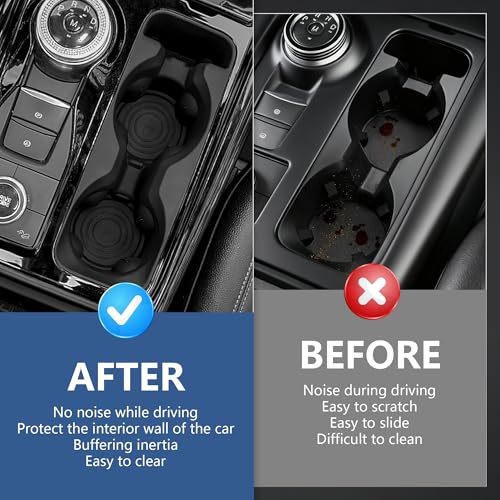 Cup Holder Inserts for Ford Explorer 2020 (For Ford Explorer 2020-2024)