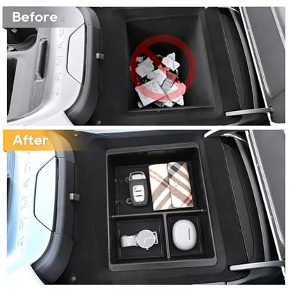 For Armada Center Console Organizer for 2025 2026 Armada (2025 2026 Armada 2PCS)