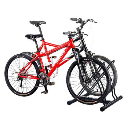 RAD Cycle Mighty Rack Two Bike Floor Stand Bicycle Instant Versitile Pro Quality Bike Park (Two Bikes)