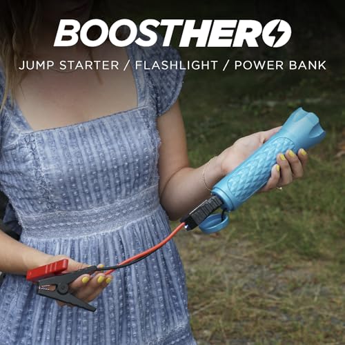 BoostHero Portable Car Battery Jump Starter (Blue)