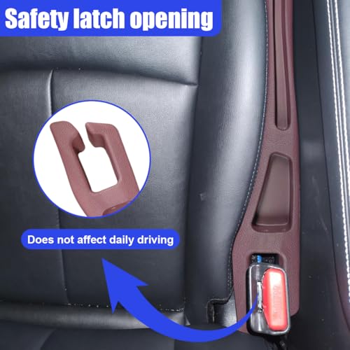 2PCS Car Seat Gap Filler Organizer (Red)