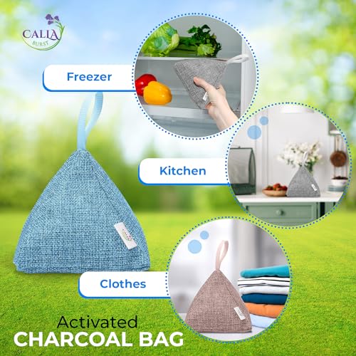 4 Pack Bamboo Charcoal Air Purifier Bags 200 Grams Each (Designer Colors)
