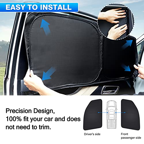 Windshield Sun Shade for Dodge RAM 1500 2019 (Side Window Sunshade for Dodge RAM 19-25)