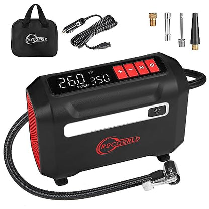 R8 Tire Inflator Portable Air Compressor (Red)