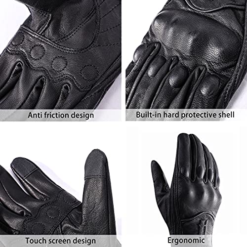 Women Touchscreen Motorcycle Racing Gloves GL016 Black S (Small / Black)