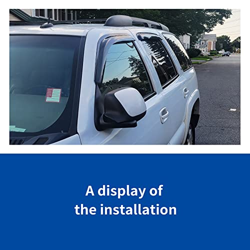 Tape On Rain Guards Compatible with Toyota RAV4 01 (for RAV4 4 Door 2001-2005 Out channel)