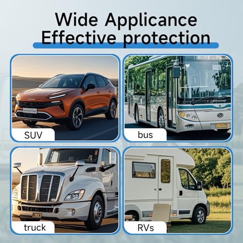 Rough Tire Covers 4 Pack (RV Tire Covers(Black) / Fits 40-42IN)