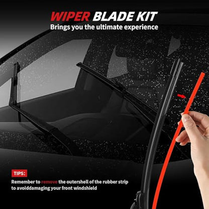 Windshield Wiper Blades (28"+18"+11")