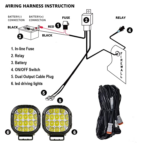 4 Inch Round Led Offroad Lights Pair 160W Driving Spot Light Pods