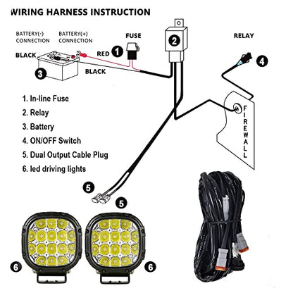 4 Inch Round Led Offroad Lights Pair 160W Driving Spot Light Pods