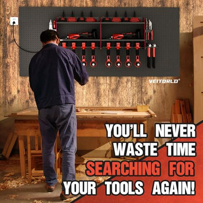Power Tool Organizer with Charging Station (Red / 16'')