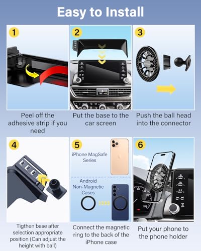 Magnetic Phone Holder for Mazda CX (Magnetic / 2026 Mazda CX5 | 15.6-Inch)