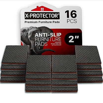 Non Slip Furniture Pads (16 Square 2")