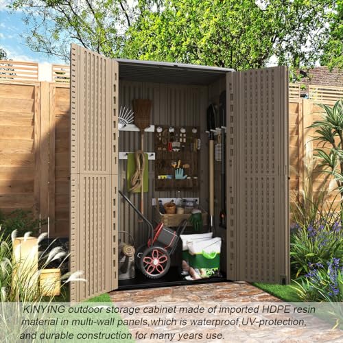Outdoor Storage Shed Waterproof (Dark Brown-03C)
