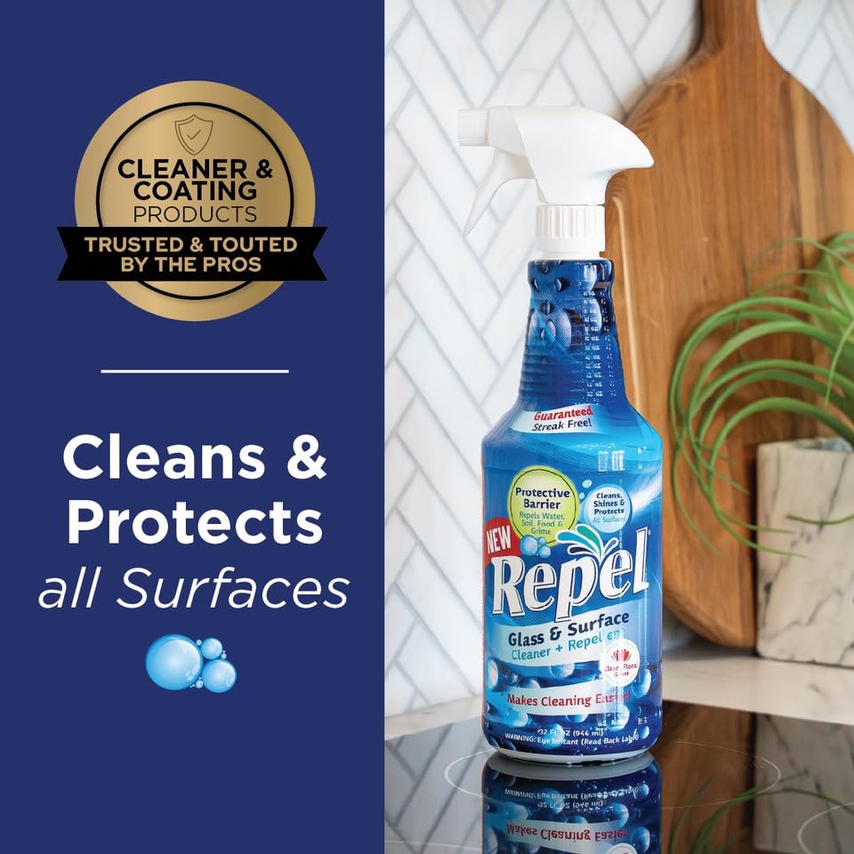 REPEL Glass & Surface Cleaner 32 fl. oz (2)
