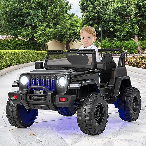 Kids Ride on Car Truck with 2.4G Remote Control (Jet Black)