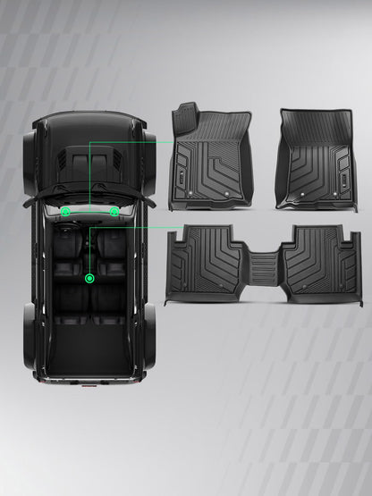 Automotive Floor Mats for Toyota Tacoma 2016 (2016-2023 Access Cab)