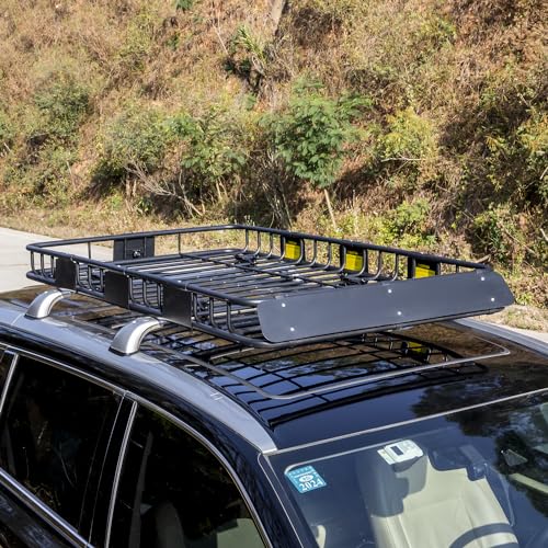 64" x 39" x 5" 200lb Heavy Duty Roof Rack Carrier Basket with Waterproof Bag (64" x 39" x 5")