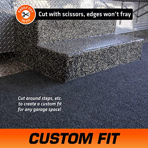 Premium Garage Floor Mat (19’ x 3’9”, Set of 2 (COMBINED SIZE: 19’ x 7’6”) / Charcoal)