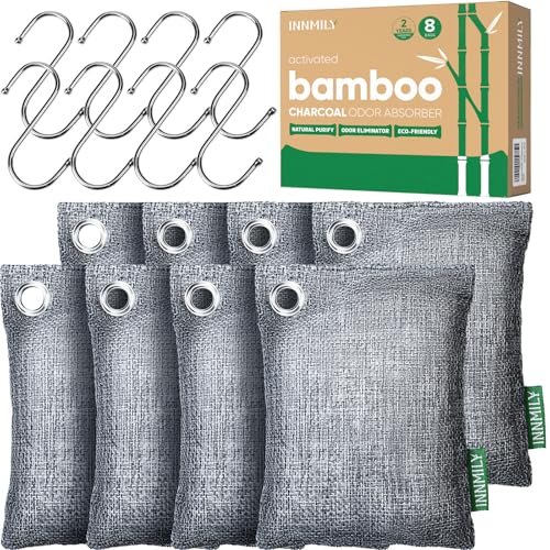 Activated Charcoal Odor Absorber (8 Packs / For Strong Odor)
