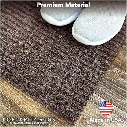 Heavy Duty Durable All Weather Indoor (5' x 9' (Rectangular) / Brick)
