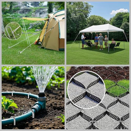Rebar-Stakes-12-Inch J Hook Galvanized Garden Tent Stakes Heavy Duty (J-12 Inch-95 Pcs / J-12 Inch-Φ1/4"-Galvanized)