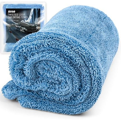 Microfiber Towel Car Drying Detailing Wash Cloth Car Care (Light Blue)